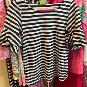 Lilly Pulitzer Lula Top in Pop up safari stripe